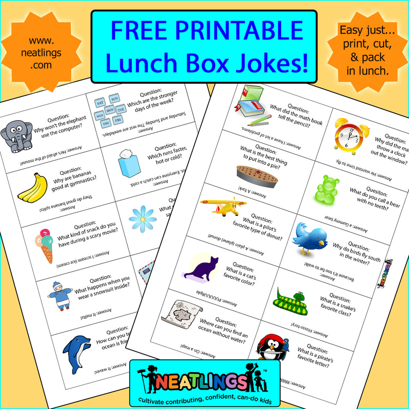 Lunch Box Jokes - Free Printable